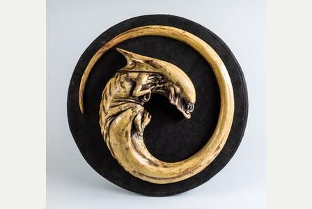 Alien embryo model by Terry English which will be on display at Royal Cornwall Museum’s forthcoming exhibition All Monsters Great and Small